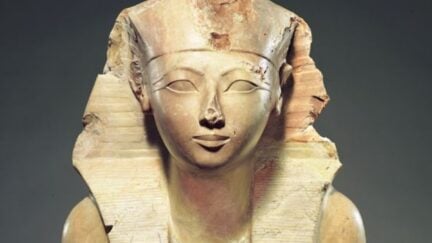 Statue of Hatshepsut on display at the Metropolitan Museum of Art
