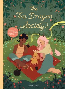 Book cover for The Tea Dragon Society by Katie O'Neill