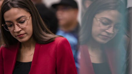 Rep. Alexandria Ocasio-Cortez (D-NY) attends a press conference
