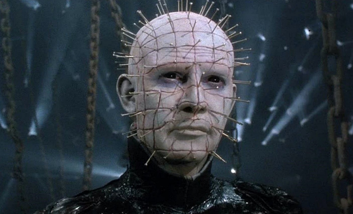 Doug Bradley as pinhead serving face as only he can