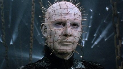 Doug Bradley as pinhead serving face as only he can