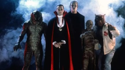 dracula and various monseters in the monster squad