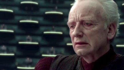 Palpatine says he loves democracy in Revenge of the Sith.