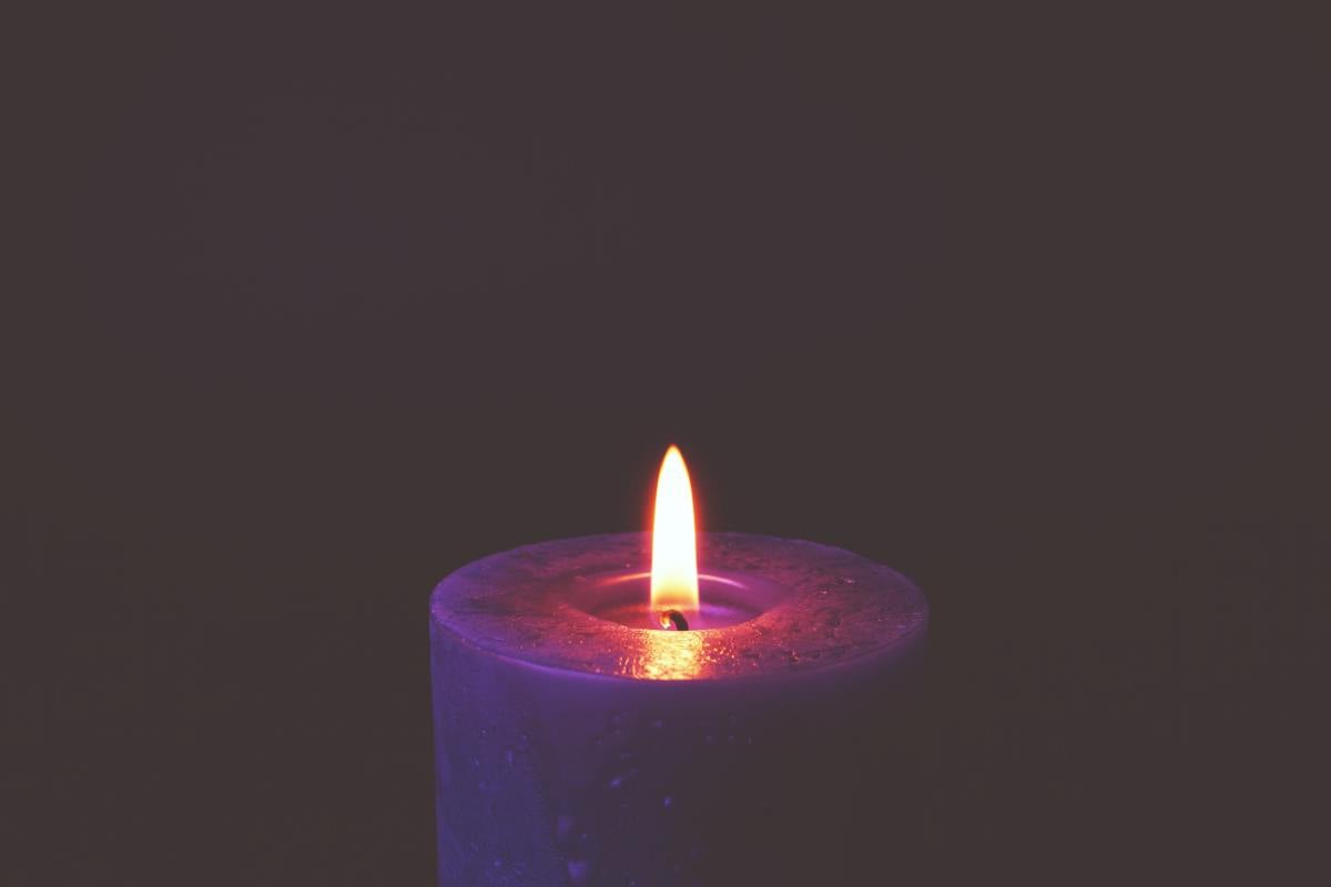 candle with flame