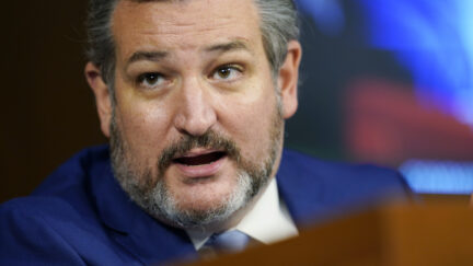 Sen. Ted Cruz, R-Texas, talks during the confirmation hearing for Supreme Court nominee Amy Coney Barrett