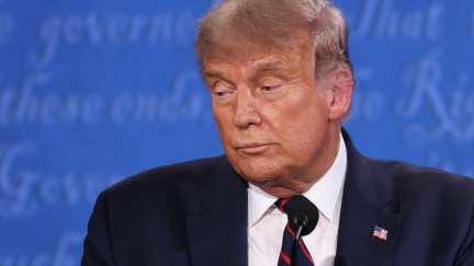 Donald Trump looks sleepy in the first presidential debate