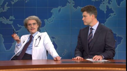 kate mckinnon, colin jost