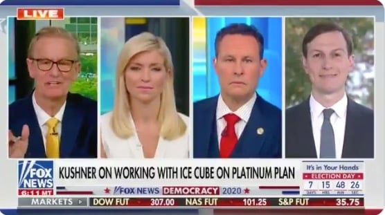 A panel of four white people talk about race on Fox News.