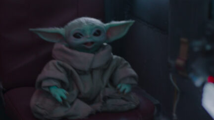 Baby Yoda on the ship