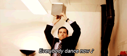 everybody dance now the office