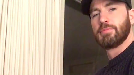 Chris Evans playing piano without any regard for us being stuck in quarantine