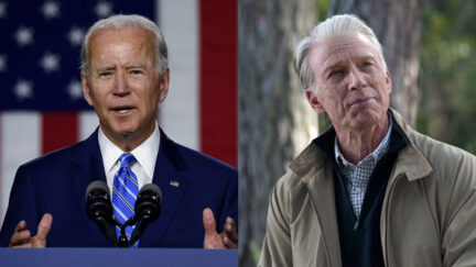 Joe Biden and Chris Evans look alike