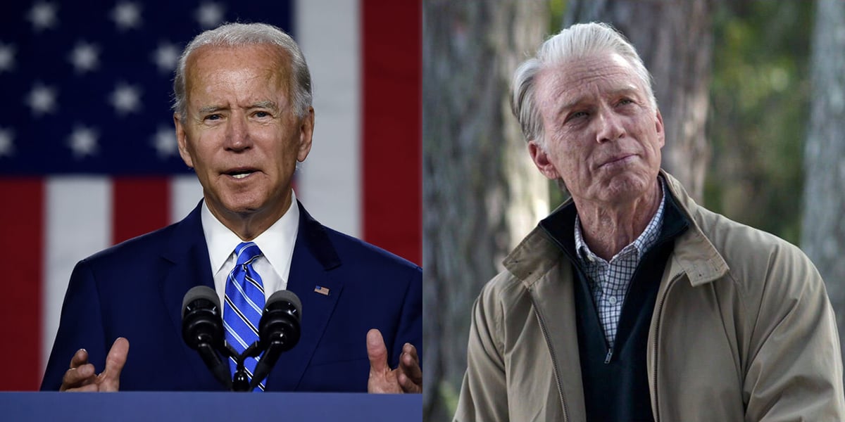 Joe Biden and Chris Evans look alike