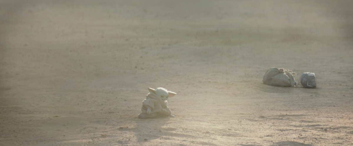 Baby Yoda in the Mandalorian