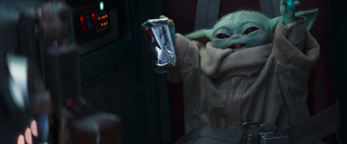 baby yoda loves it
