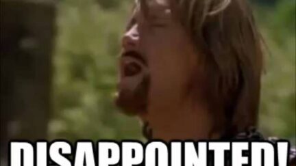 kevin sorbo yells disappointed