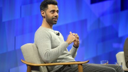Vanity Fair's 6th Annual New Establishment Summit - Day 1 BEVERLY HILLS, CALIFORNIA - OCTOBER 22: Hasan Minhaj speaks onstage during 'The Stand-Up Citizen' at Vanity Fair's 6th Annual New Establishment Summit at Wallis Annenberg Center for the Performing Arts on October 22, 2019 in Beverly Hills, California. (Photo by Matt Winkelmeyer/Getty Images for Vanity Fair)