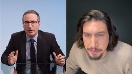 Adam Driver calls out John Oliver on his weird thing