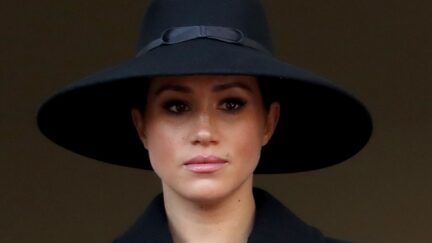 LONDON, ENGLAND - NOVEMBER 10: Meghan, Duchess of Sussex attends the annual Remembrance Sunday memorial at The Cenotaph on November 10, 2019 in London, England. (Photo by Chris Jackson/Getty Images)