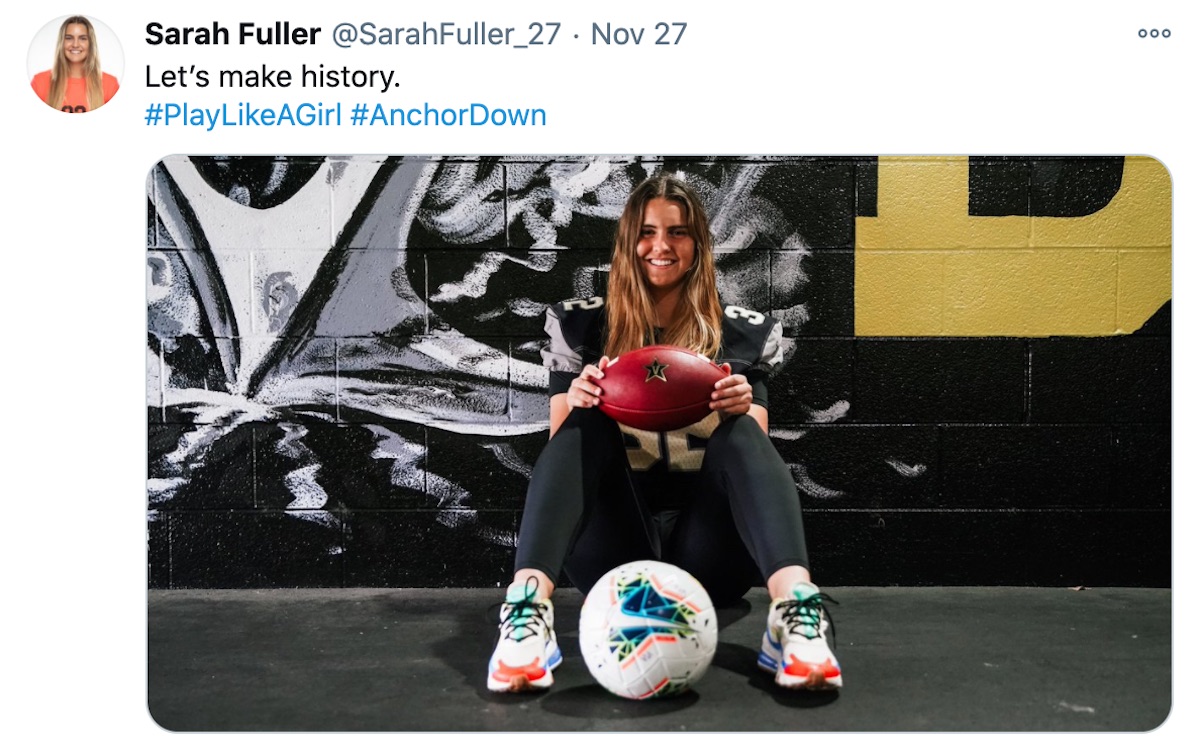 Sarah Fuller makes football history