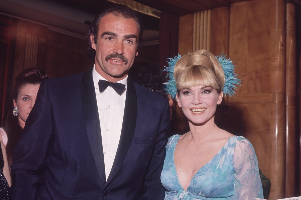 The Connerys 1967: Film star Sean Connery with his first wife Diane Cilento at the film premiere of the James Bond film 'You Only Live Twice', in which he starred. (Photo by Hulton Archive/Getty Images)