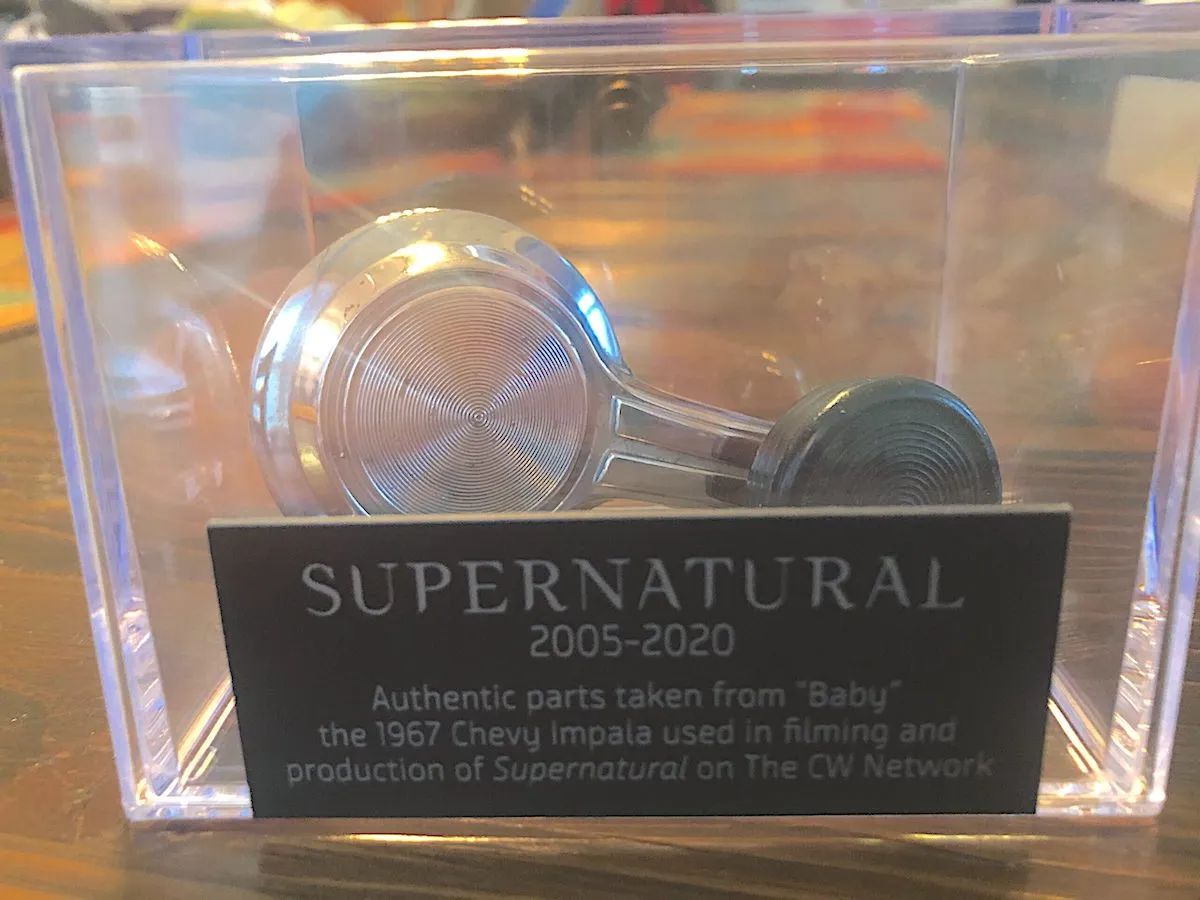 Supernatural gift to reporters, piece of Baby the Impala