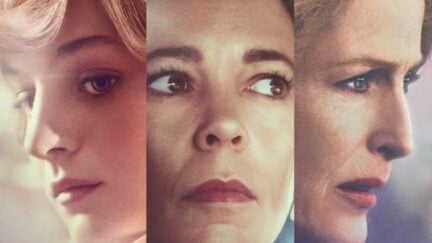 Gillian Anderson, Emma Corrin, and Olivia Colman in The Crown (2016)