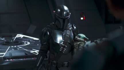 din djarin holding his son like that