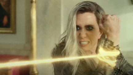 Barbara faces off against Wonder Woman