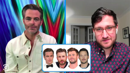 Chris Pine and Josh Horowitz playing my favorite game