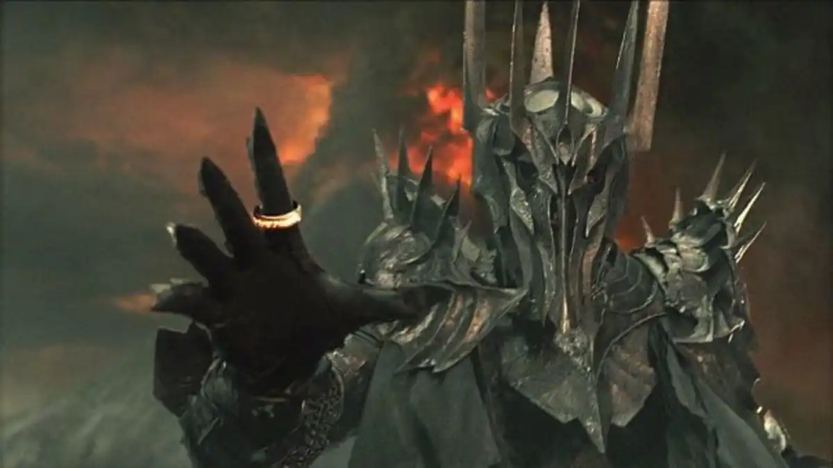 Sauron with the ring of power