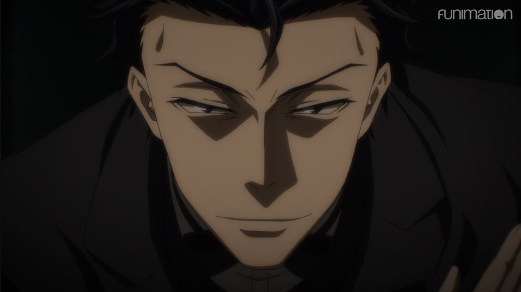 Mycroft is given orders by the Queen in "Moriarty the Patriot"