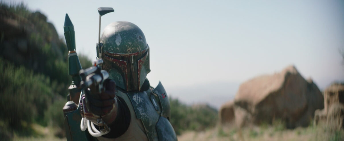 Temuera Morrison as Boba Fett in the Mandalorian