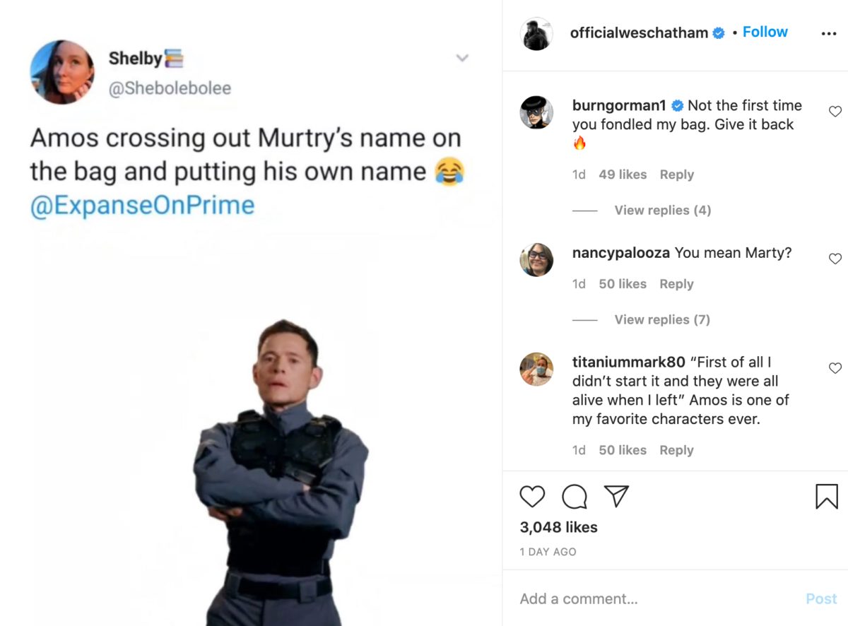 Wes Chatham instagram