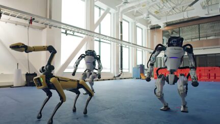 Boston Dynamics dancing robots
