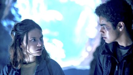 Lyra and Will in HBO's His Dark Materials.