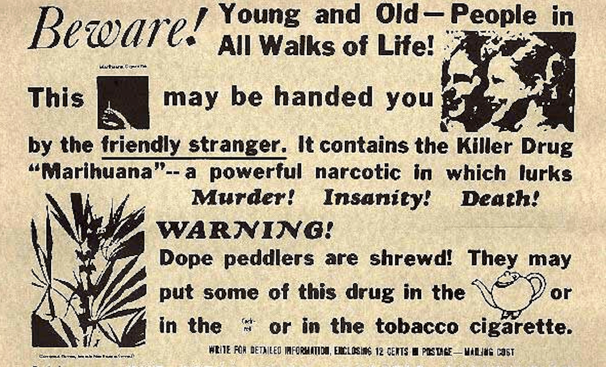 Federal Bureau of Narcotics public service announcement used in the late 1930s and 1940s