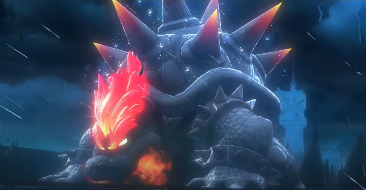 Screenshot from the trailer to Bowser's Fury