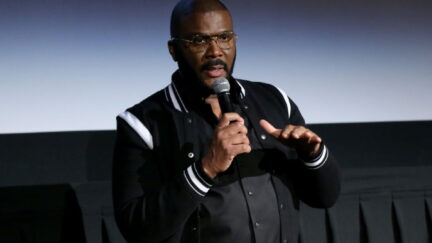 Tyler Perry speaks during the Netflix Premiere for Tyler Perry's 