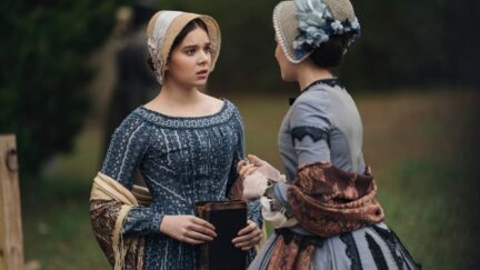 Hailee Steinfeld and Ella Hunt in Apple TV's Dickinson