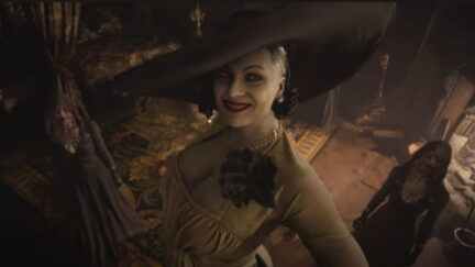 Screencap from the Resident Evil Village story trailer