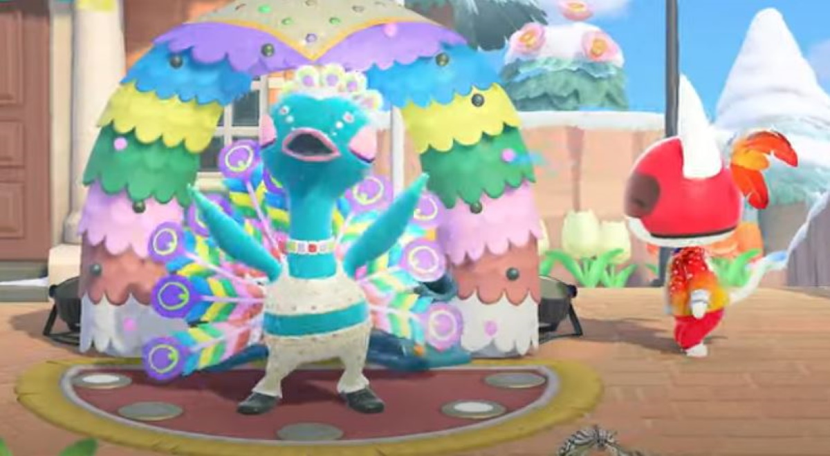 Screencap from the Animal Crossing New Horizons Festivale update trailer