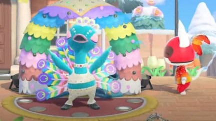 Screencap from the Animal Crossing New Horizons Festivale update trailer