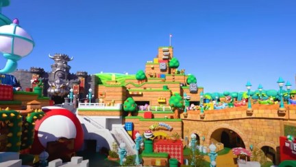 Screenshot to the trailer for Super Nintendo World
