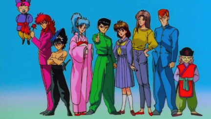 Screenshot from the opening of Yu Yu Hakusho