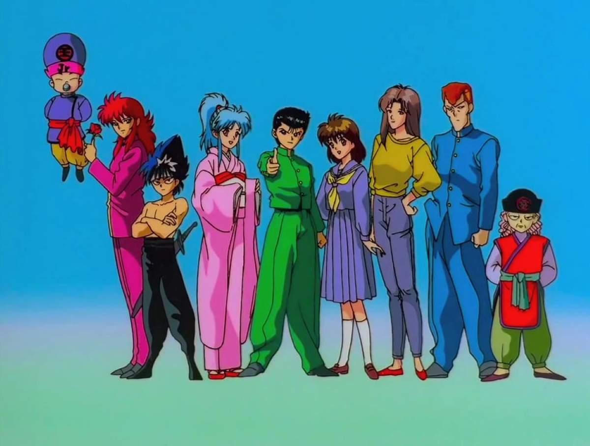 Screenshot from the opening of Yu Yu Hakusho