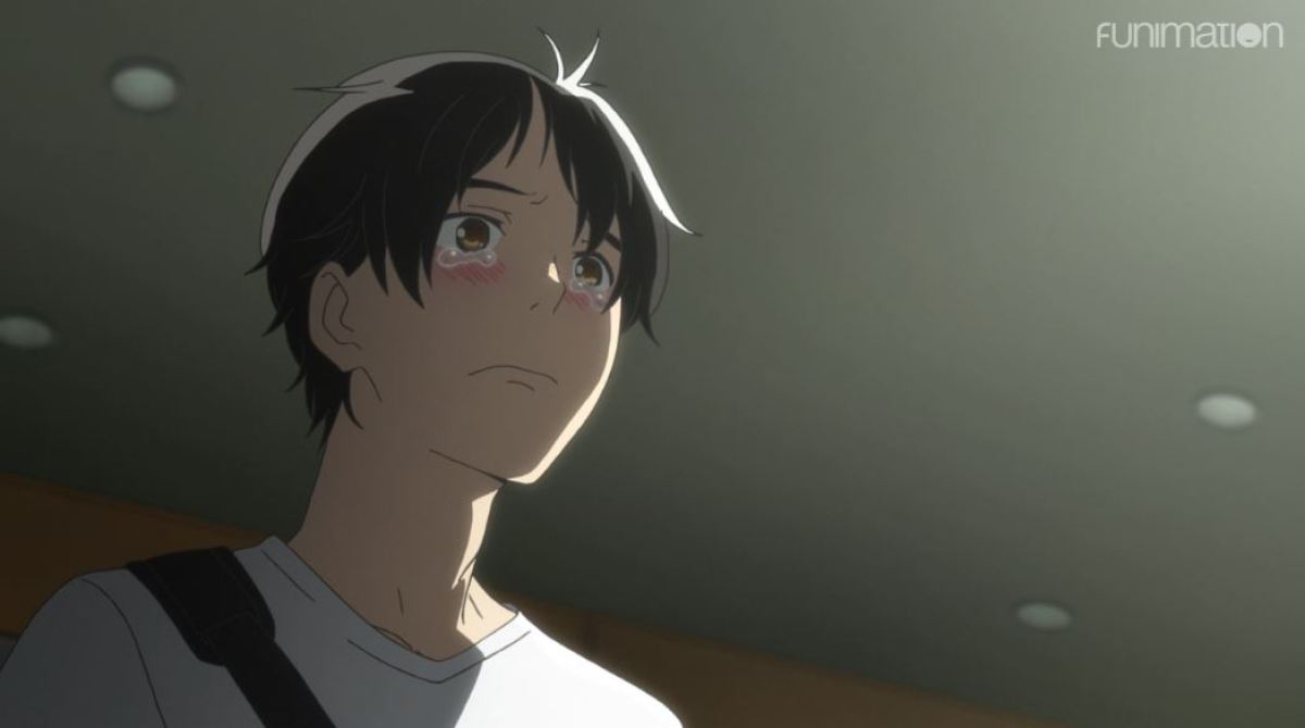 Yuni cries when he realizes his mistake