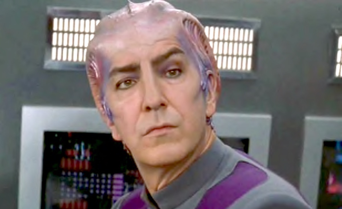 Alan Rickman as Alexander Dane in Galaxy Quest.