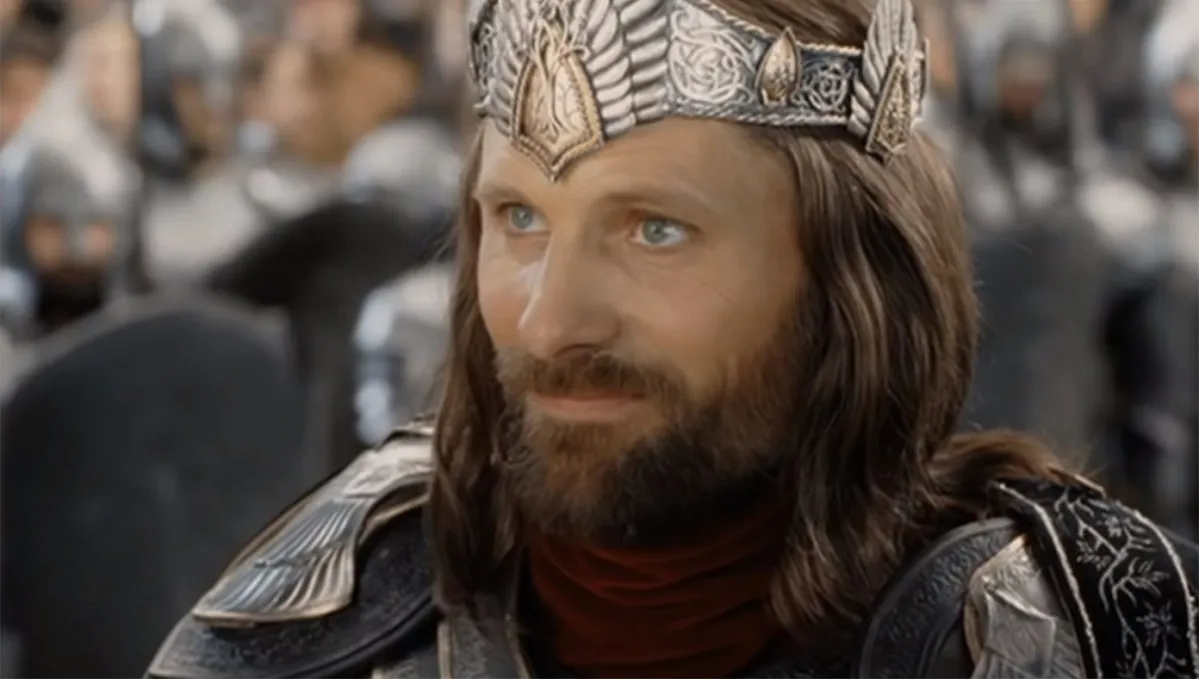 viggo mortensen as aragon in the lord of the rings