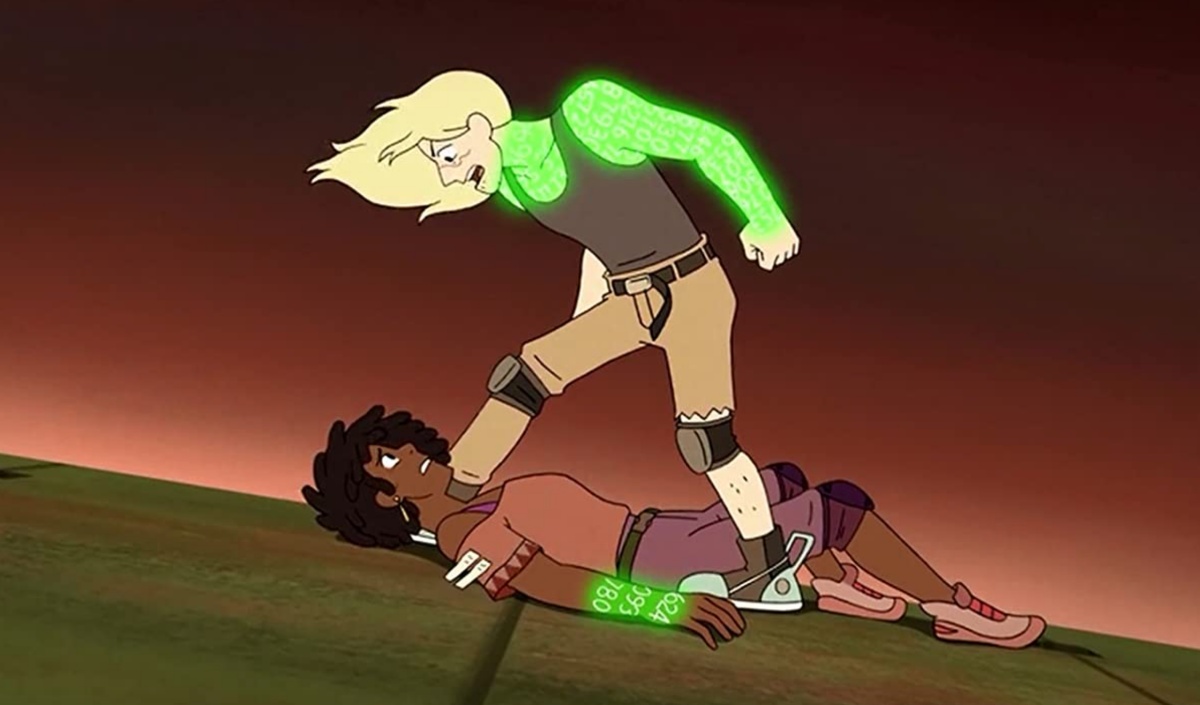 Kyle McCarley and Kirby Howell-Baptiste in The New Apex (2020)